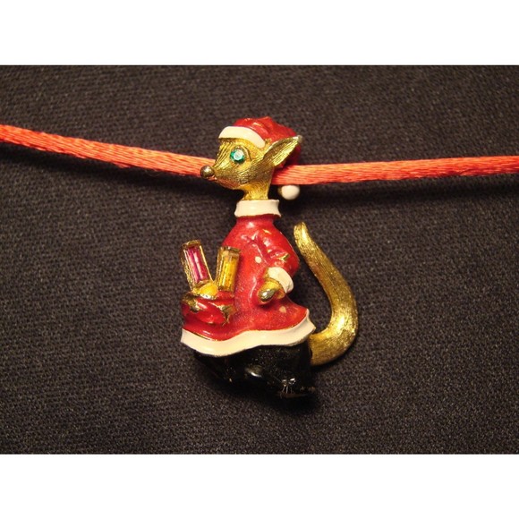 Vintage LG Lind Christmas Mouse - Picture 1 of 2